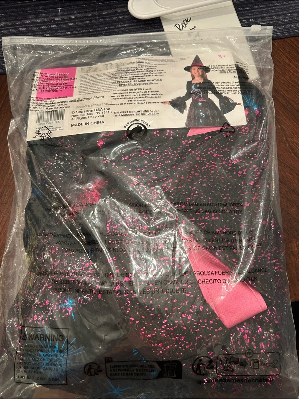 Girls light up witch Costume Dress 4-6